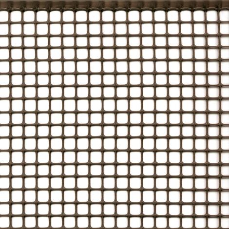 Rete plastica MARRONE maglia cm 1x1 m 1x10 (1/4)