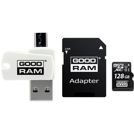 Carte mémoire Goodram M1A4-1280R12 128 Go MicroSDHC Classe 10 UHS-I (1/2)