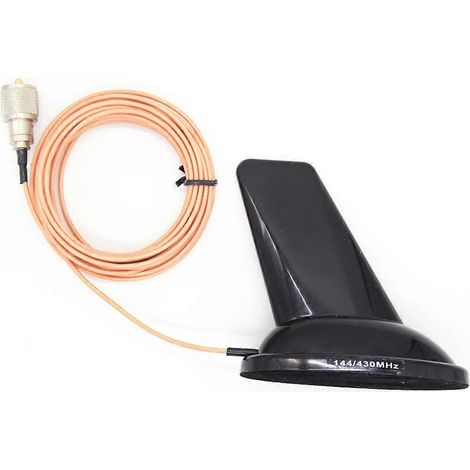 Antenne aileron de requin externe résistante à l'usure pour voiture, antenne bi-bande VHF/UHF 144/430 MHz (1/5)