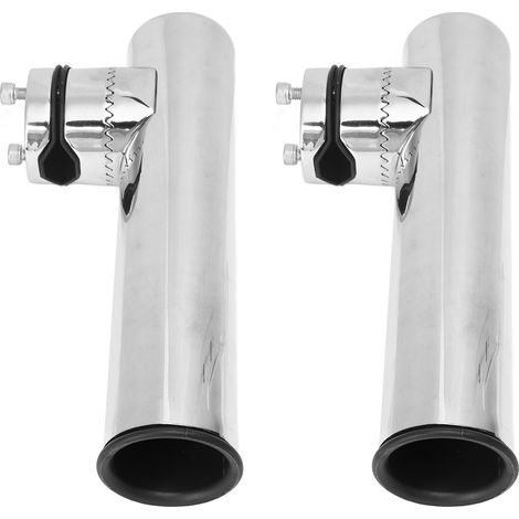 Angelrutenhalter aus Edelstahl 316, 360° drehbar, feste Stange für Reling mit 1 bis 1-1/4 Zoll Durchmesser, für Boote/Yachten (1/5)
