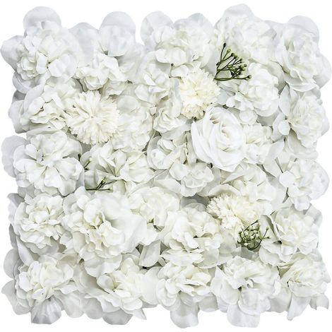 Panneaux Muraux 3D Fleur 24 Pièces 15x15 pouces Décoration Murale Florale Facile pour Mariage Saint-Valentin Anniversaire (1/5)