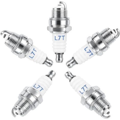 Satz mit 5 L7T-Zündkerzen für NGK BPMR7A und Bosch WSR6F, WSR5F und weitere Zündkerzen, Zubehörteile für Kettensägen, Rasenmäher und Kleinmotoren (1/5)