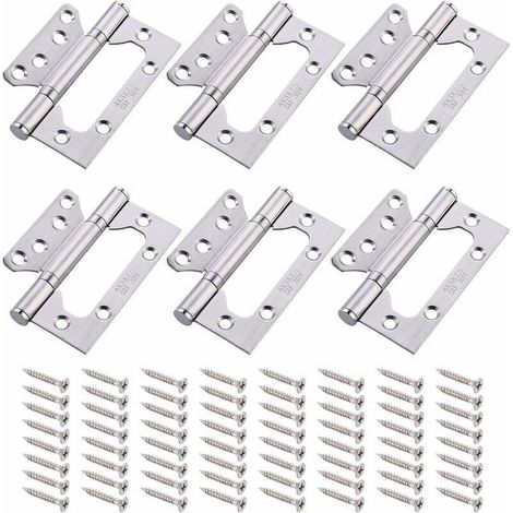 6 cerniere in ottone antiruggine, cerniere per porte interne in acciaio inossidabile 304 resistenti, cerniere con cuscinetti a sfera in acciaio inossidabile, per armadi da camera da letto, pensili da (1/5)