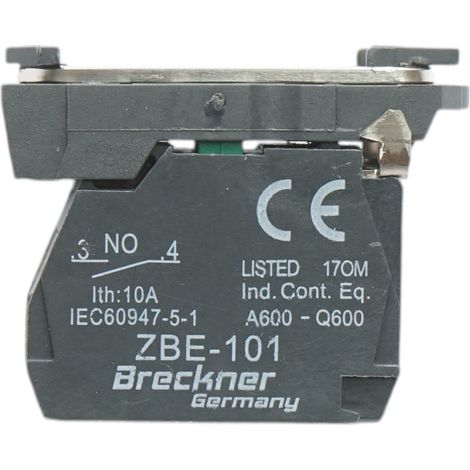 Elemento di blocco contatti ausiliari in plastica 1NO 240V/10A TB5 Breckner Germany (1/4)