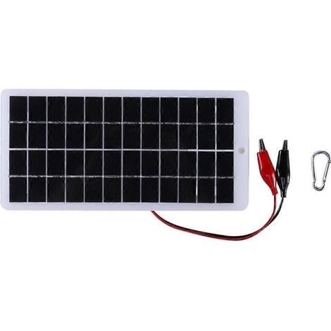 Panneau solaire extérieur 10 W 12 V en polysilicium à monter soi-même, 250 x 120 mm, pour alimentation 9-12 V (1/5)