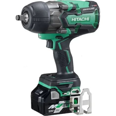 Hitachi – Boulonneuse à choc 36V Multi Volt – Couple max 1100 Nm – 2 batteries 2.5Ah – Carré 3/4" – Éclairage LED – Chargeur rapide USB (1/3)