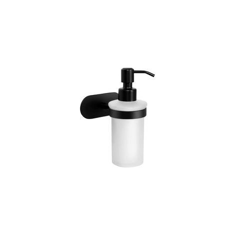 Distributeur de Savon sans Perçage - Support de Salle de Bain Savon Porte-Savon WC Mural A Coller (Acier Inoxydable (Noir)) (1/5)
