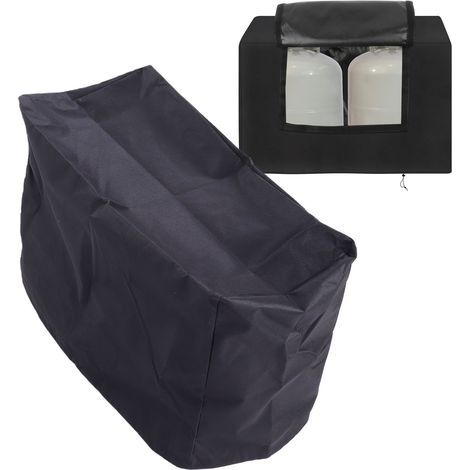 Tankabdeckung für zwei 9-kg-Tanks (20 lb), aus wasserdichtem 600D-Oxford-Gewebe, kompatibel mit Wohnwagen und anderen Freizeitfahrzeugen. Zubehör inklusive. (1/5)