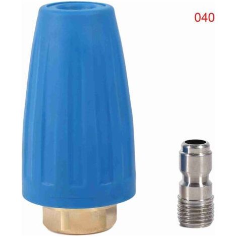 Turbo nozzle, 1/4" quick-connect pressure washer accessories, 3000 PSI rotating turbo spray nozzle, pressure washer accessories (4.0) (1/4)