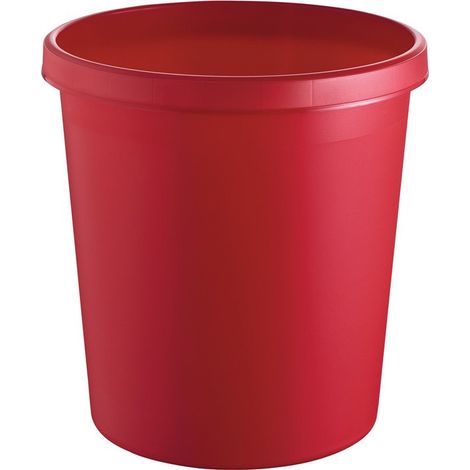 Cesta de papel 18l H331xØ315mm con asa borde Ku.red (Por 6)