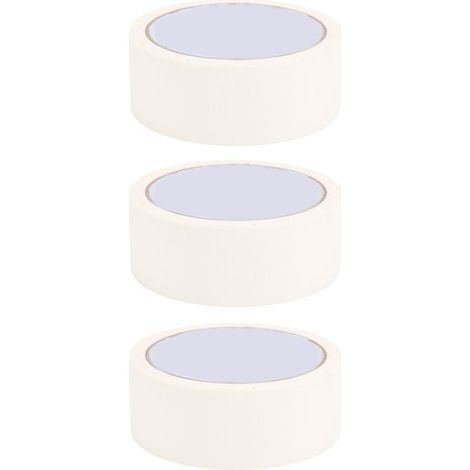 Ruban adhésif de masquage pour peintres, 3 pièces, pour peinture de voiture, outil de décoration de jointoiement manuel, retrait facile, 35mm, 20m, blanc (1/5)
