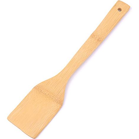 Spatule Cuisine Bois Bambou - 30 cm - Ustensile Cuisinière pour Retourner Cuire - 1 Pièce (1/5)
