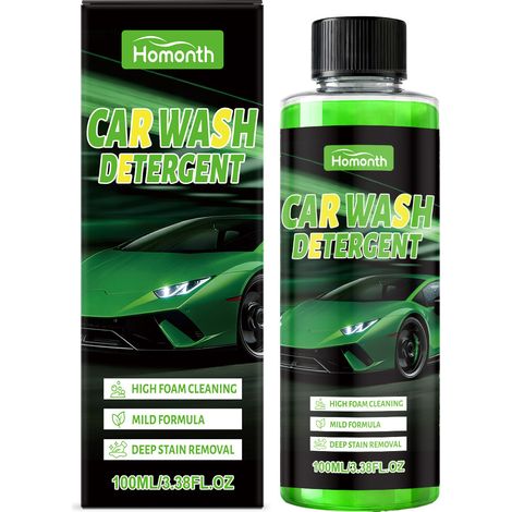 High-foaming car wash liquid removes car polish residue, restores shine, and provides daily cleaning and maintenance -- 100ml (1/5)