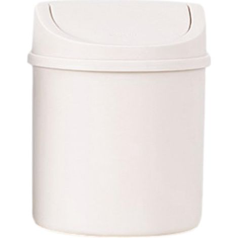 Poubelle De Table - Poubelle De Table En Plastique Avec Couvercle À Secouer - Petite Corbeille À Papier De Bureau Portable pour Bureau,Chambre Cuisine Table,Matériau PP,solide Et Durable,16.5 ×13 ×13c (1/5)
