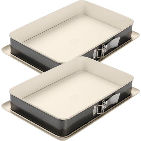 Ensemble de 2 Moules à charnière rectangulaire 38 x 25 cm Dr Oetker Back-Trend (1/5)
