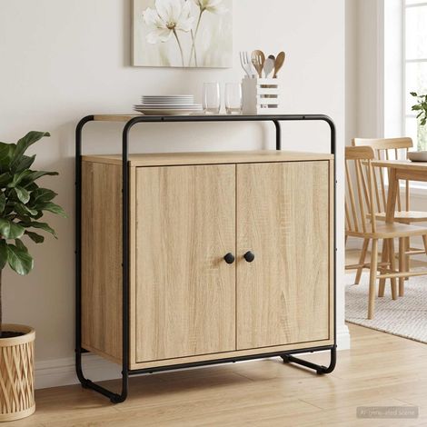 Aparador Roble Sonoma 68 x 35 x 75 cm Madera de ingeniería (1/4)