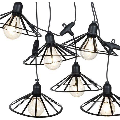 Ghirlanda luminosa a LED per giardino, 5,5 metri, 6 pezzi (1/5)