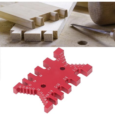Hochpräziser Höhenmesser für Aluminium-Schwalbenschwanzzapfen (rot) (1/5)