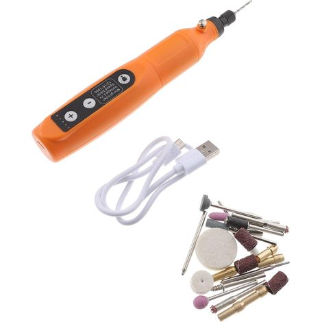 Mini-outil Rotatif De Ponçage Usb Vitesses Outil Rotatif De Chargement Polissage Kit Outils (1/5)