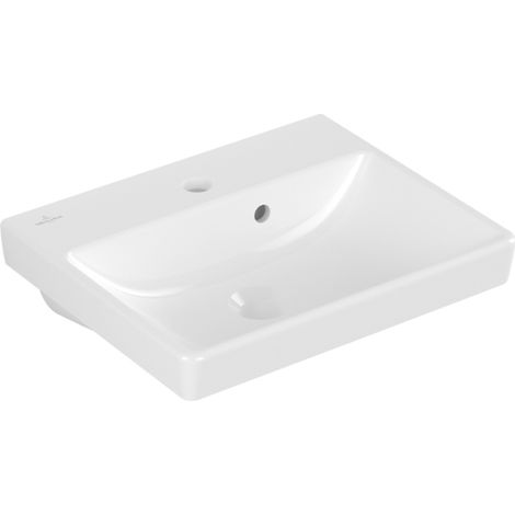 Villeroy & Boch Avento - Lavamani 45x37 cm, con troppopieno, 1 con foro per miscelatore, bianco alpino 73584501 (1/4)