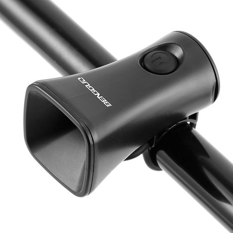 Sonnette Velo, Klaxon Trotinette Electrique, 120dB Décibels élevés Electronique Imperméable Sonnette Velo Enfant Adulte avec 5 Mode Cloche, Bike Bell pour Scooters, VTT ect (Noir) (1/5)