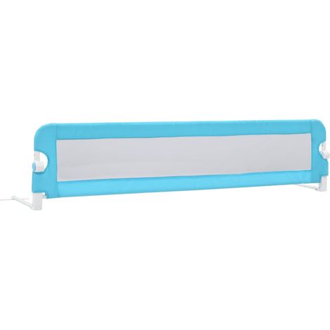 FIMEI Barrière de sécurité de lit d'enfant Bleu 180x42 cm Polyester (1/5)