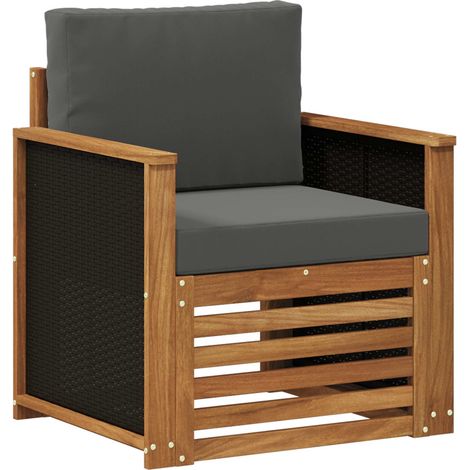 Maison Exclusive - Outdoor Mittelsofa Natur