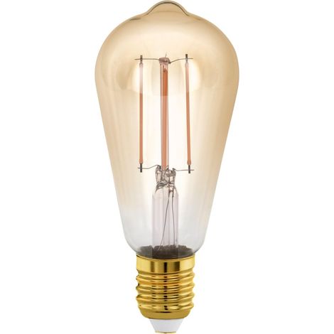 Lampe LED E27 dimmable, piston, ampoule Edison à incandescence Golden (1/5)
