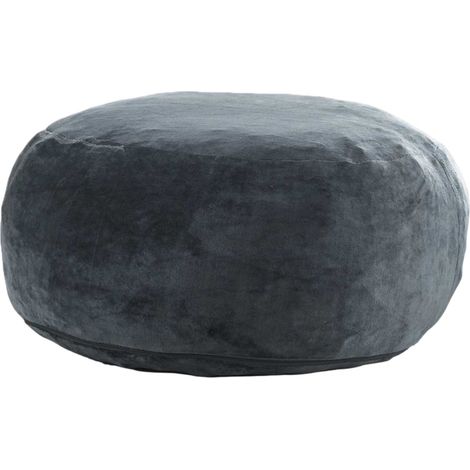 Pouf sacco 5FT per adulti grigio scuro, poltrona da lettura morbida e pieghevole MODENUIT (1/5)