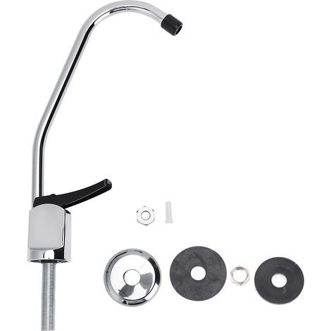 G1/4 pouce Universel pour cuisine Robinet à pression en alliage de cuivre Robinet à col de cygne pour évier Robinet domestique (1/5)