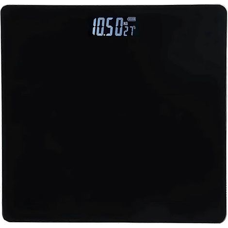Balance électronique numérique de salle de bain, pèse-personne, mesure la masse grasse, écran rétroéclairé en verre, capacité 180 kg. (1/5)