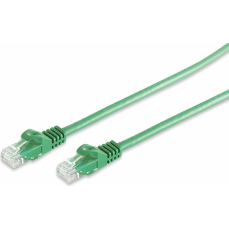Câble patch RJ45 CAT 7 brut U/UTP, vert, 0,5 m