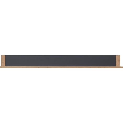 Wandboard, graphit und Eiche Nb., PRESTON-36, B/H/T ca. 193/20/20 cm (1/5)