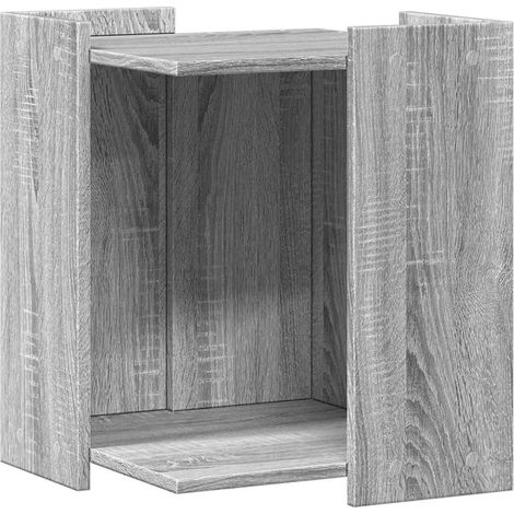 Maison Exclusive - Mueble arenero para gatos madera gris Sonoma 4