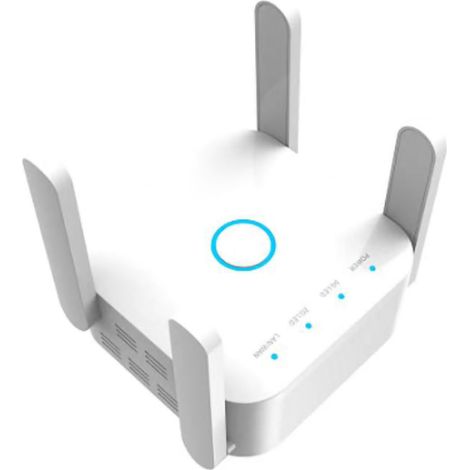 Répéteur WiFi bi-bande 1200M, amplificateur de signal sans fil grande couverture, routeur traversant mur 5G, prise américaine blanc (1/5)