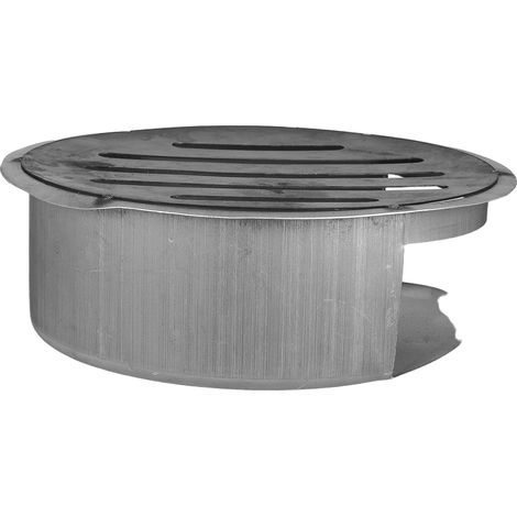 Bac à Cendres Rond pour Poêle à Bois Grille de Sécurité et Fond en Acier, Accessoire pour Barbecue et Activités de Camping en Plein Air (1/5)
