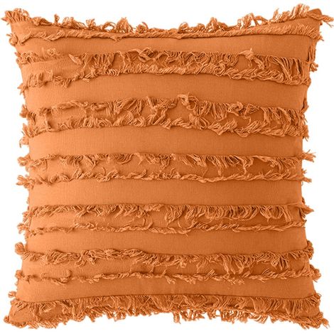SABIR Lot De 2 Housse De Coussin Coton Decoration Taie D'Oreiller Avec De Coussin Lin Pour Canapé Chambre Salon Voiture 60X60 Cm Kaki (1/5)