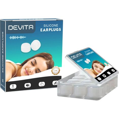 (6 Paires) Bouchon d'oreille. Réduction sonore de 27 dB. Pour Dormir, Nager, Étudier, Anti-ronflement. (1/5)