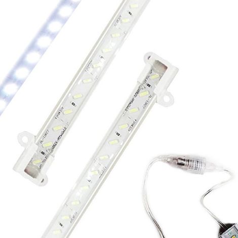 Barre Profilée En Aluminium D'intérieur De 1 Mètre Avec Bande Led Rigide (1/3)