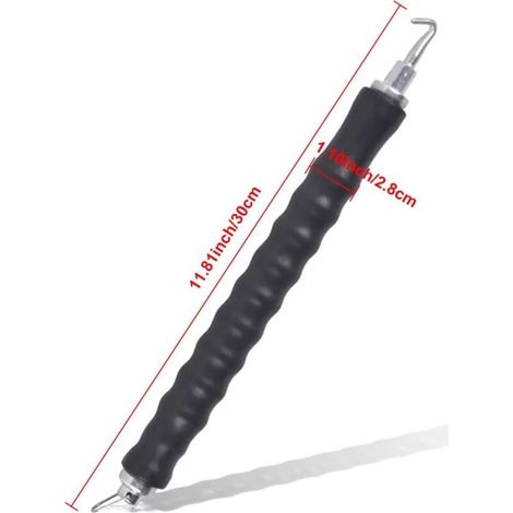 Drahtverdreher, Bewehrungsstahlverdreher, Draht für Bewehrungsstahlverdreherhaken, halbautomatischer einziehbarer Haken, halbautomatisches Drahtverdrehwerkzeug, 30 cm (1/5)