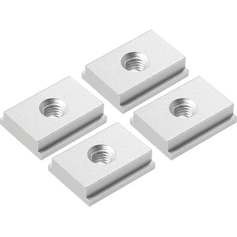 10Pcs Rail En T En Aluminium 1.2Pouce M8 Argenté Glissière En T (1/5)