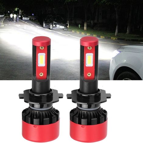 2x H7 96W LED-Autoscheinwerfer, leistungsstark, Aluminium, kaltweißes Fernlicht (1/5)