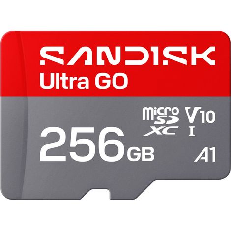 Sandisk Ultra Go microSD UHS-I 256GB MicroSD 190MB/