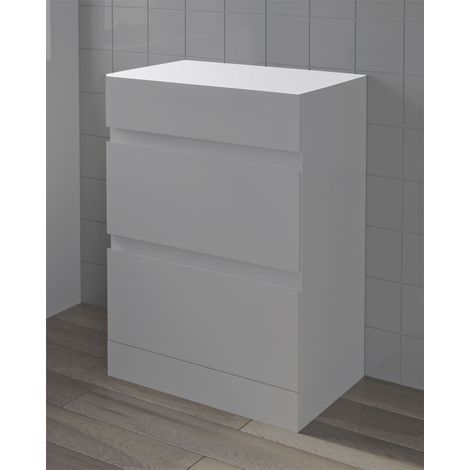 600mm White Gloss Top Board