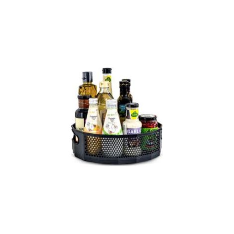 Etagère à épices rotative 360° – Support antidérapant en nid d'abeille – Dimensions 22.5 x 6.5 cm – Pour cuisine et salle de bain (1/5)