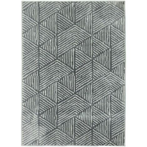 Tapis de salon moderne, lavable, 150 x 80 cm, gris foncé (1/5)
