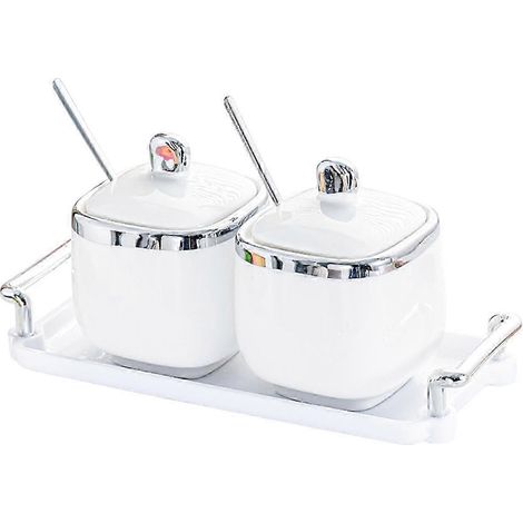 Boîte de rangement pour le sucre, idéale pour organiser les ingrédients dans la cuisine et sur le plan de travail, convenant au stockage quotidien des ingrédients.-AquaForge (1/5)