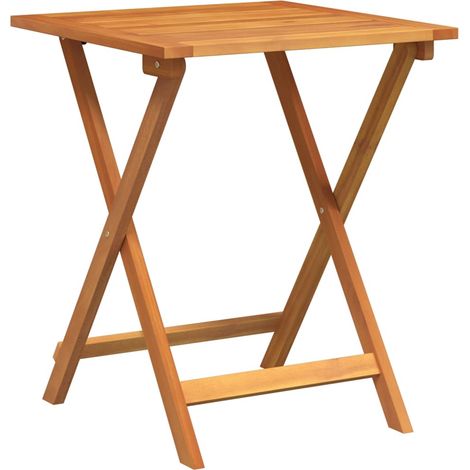 Table de jardin，Table d'extérieur pliante Naturel 60 x 60 x 72 cm CFW22486 (1/5)