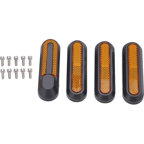4 Pièces Coques de Roues pour Scooter Électrique, Protection et Installation Facile, Accessoires Xiaomi M365, Jaune (1/5)
