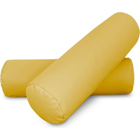 Cojin rodillo 50x15 Mostaza PACK 2 UNIDADES 50x15 Mostaza